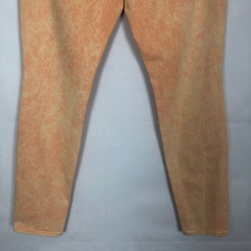 Universal Thread High Rise Skinny Tie-Dye Yellow Orange Jeans Size 6 - Picture 10 of 12